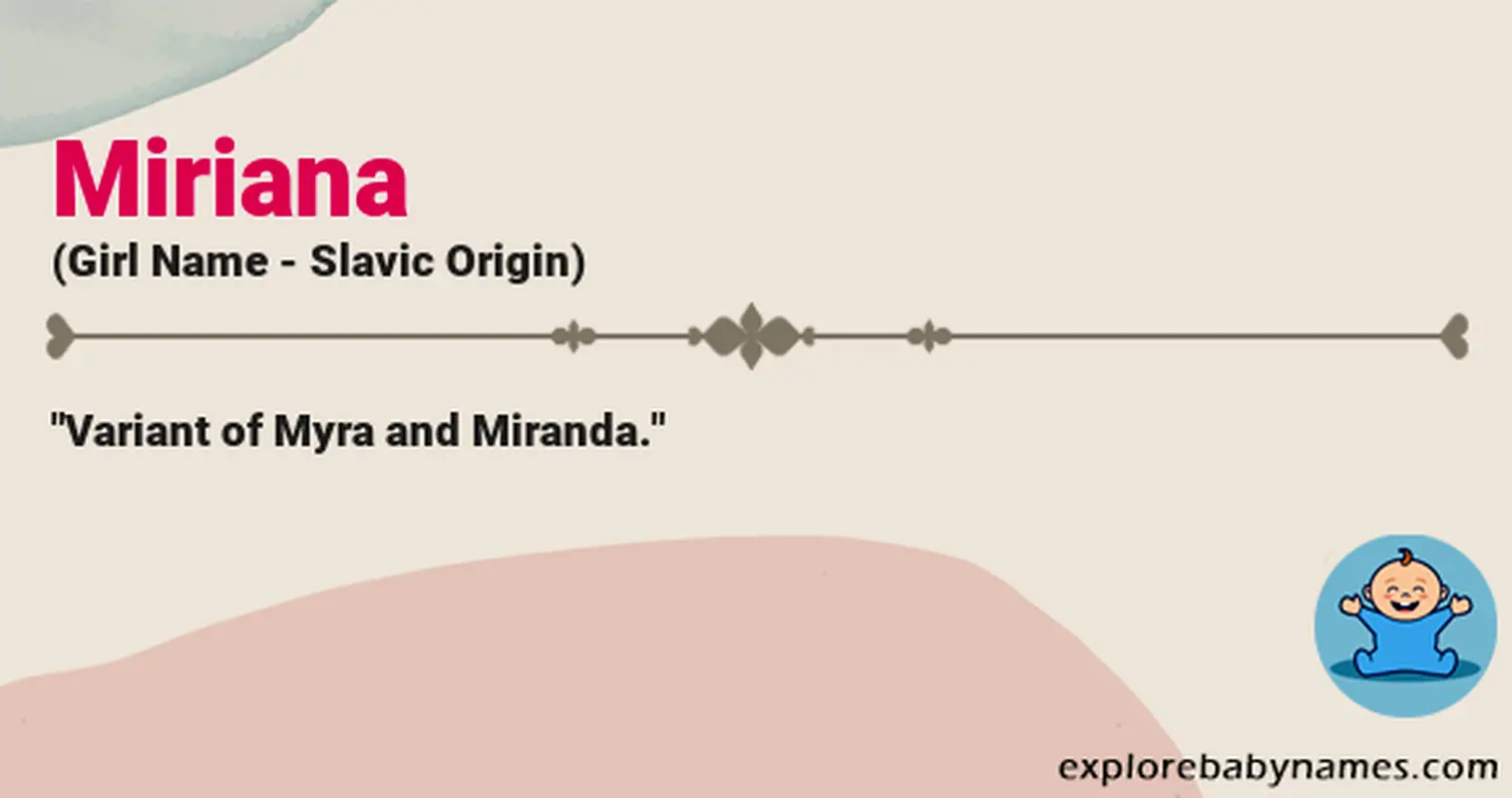 Meaning of Miriana