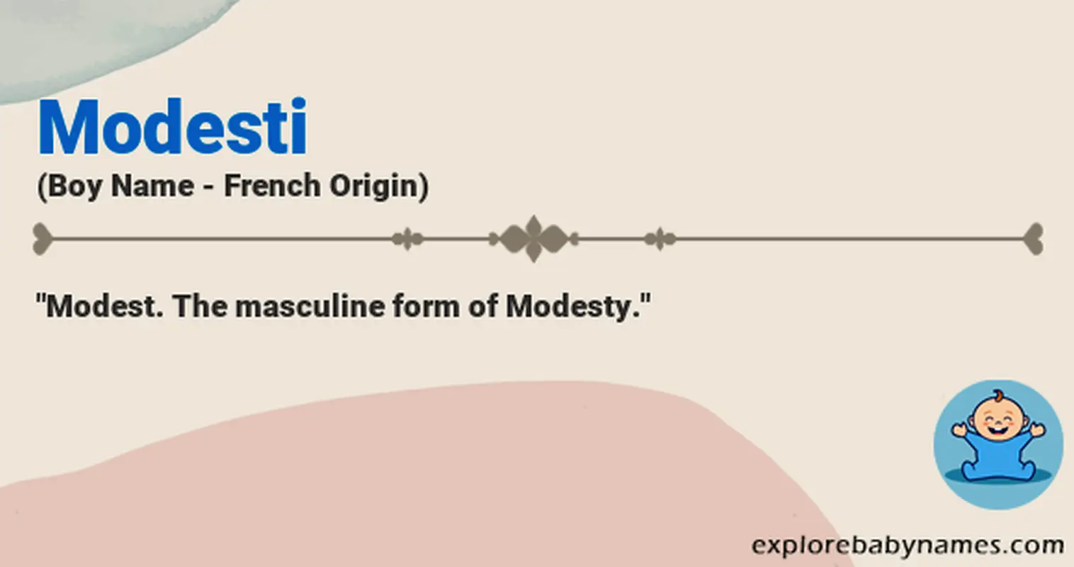 Meaning of Modesti