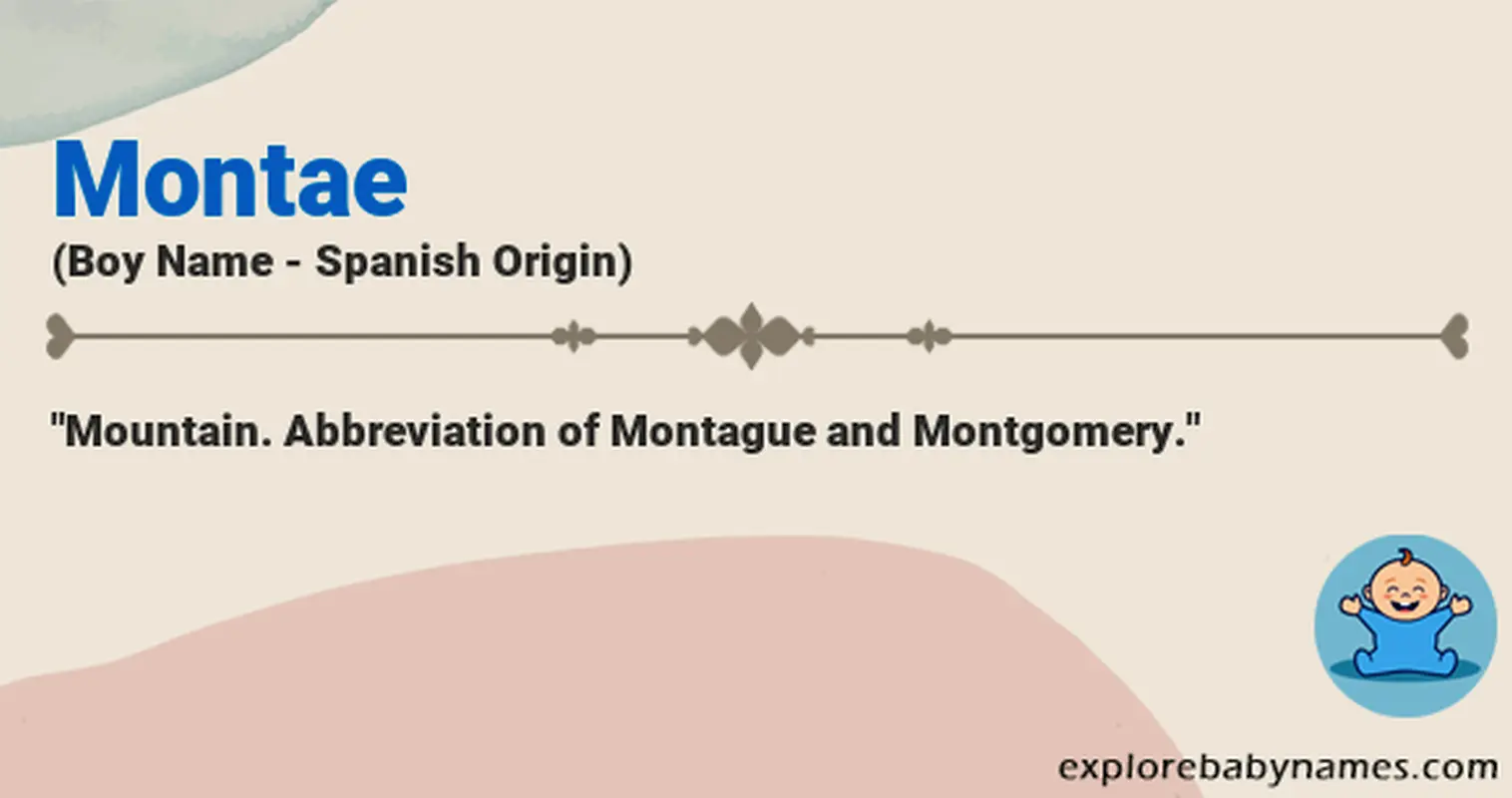 Meaning of Montae