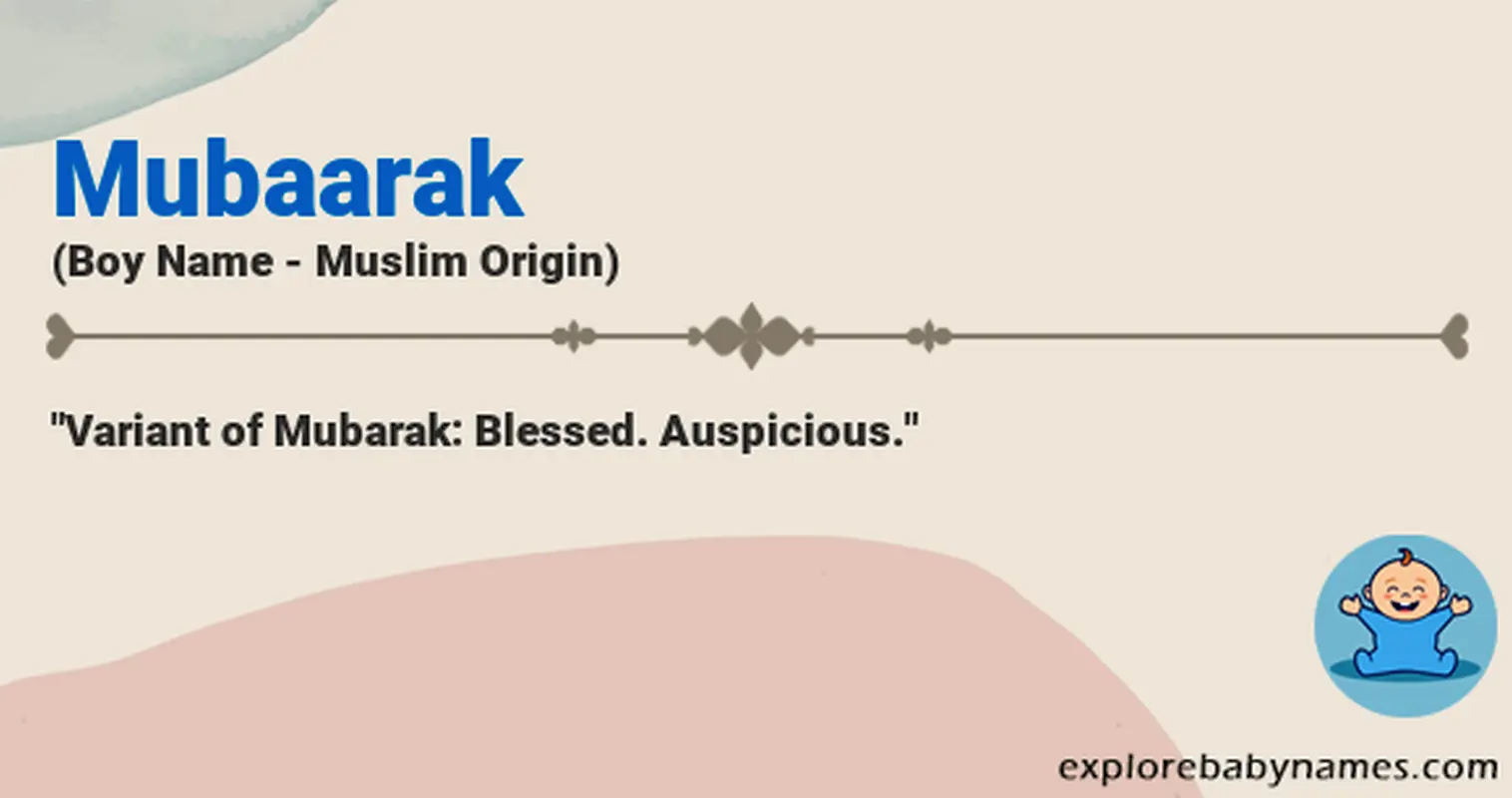 Meaning of Mubaarak
