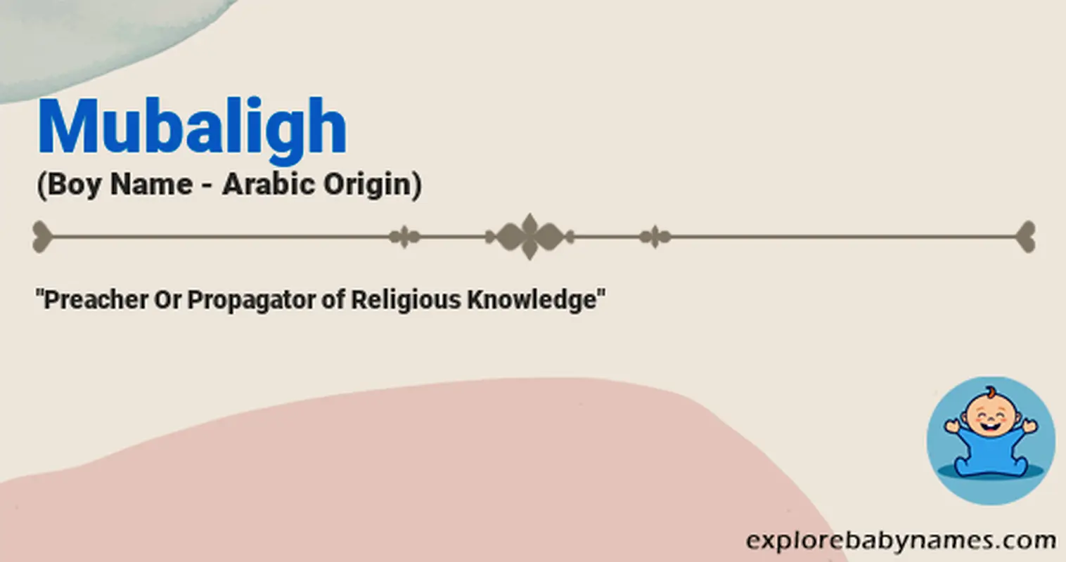 Meaning of Mubaligh
