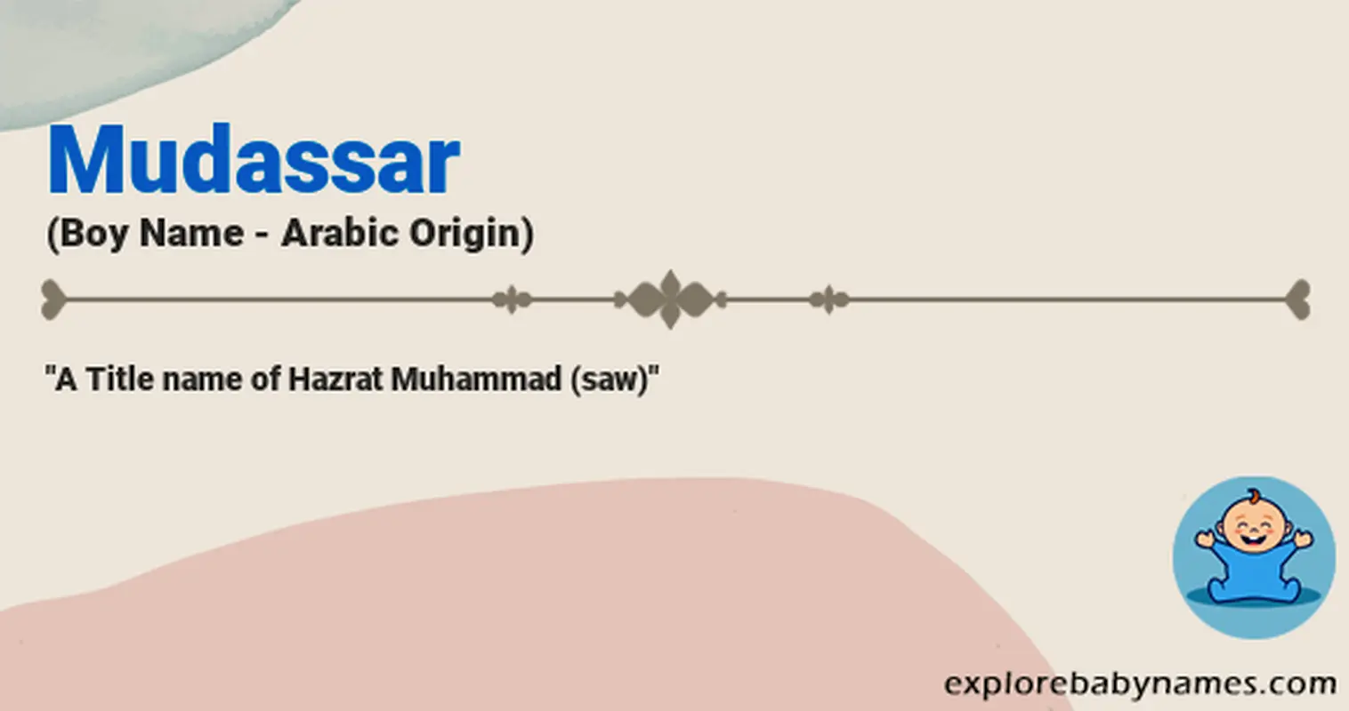 Meaning of Mudassar