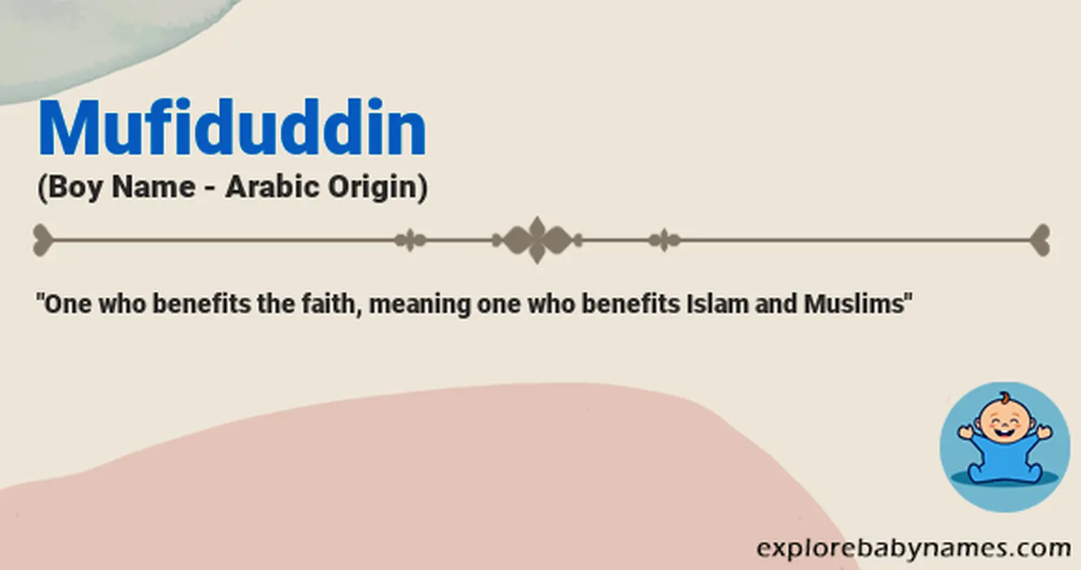 Meaning of Mufiduddin