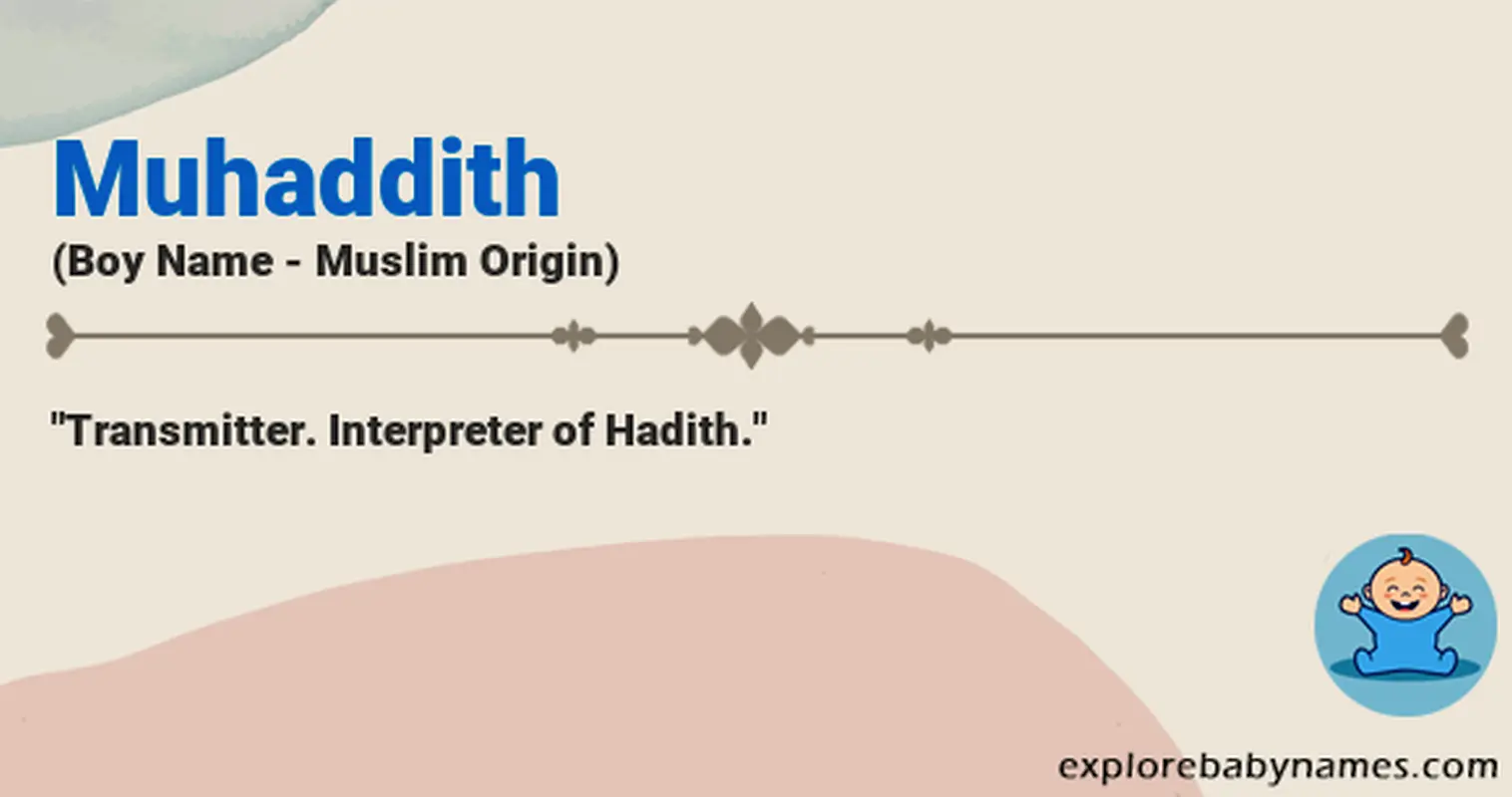 Meaning of Muhaddith
