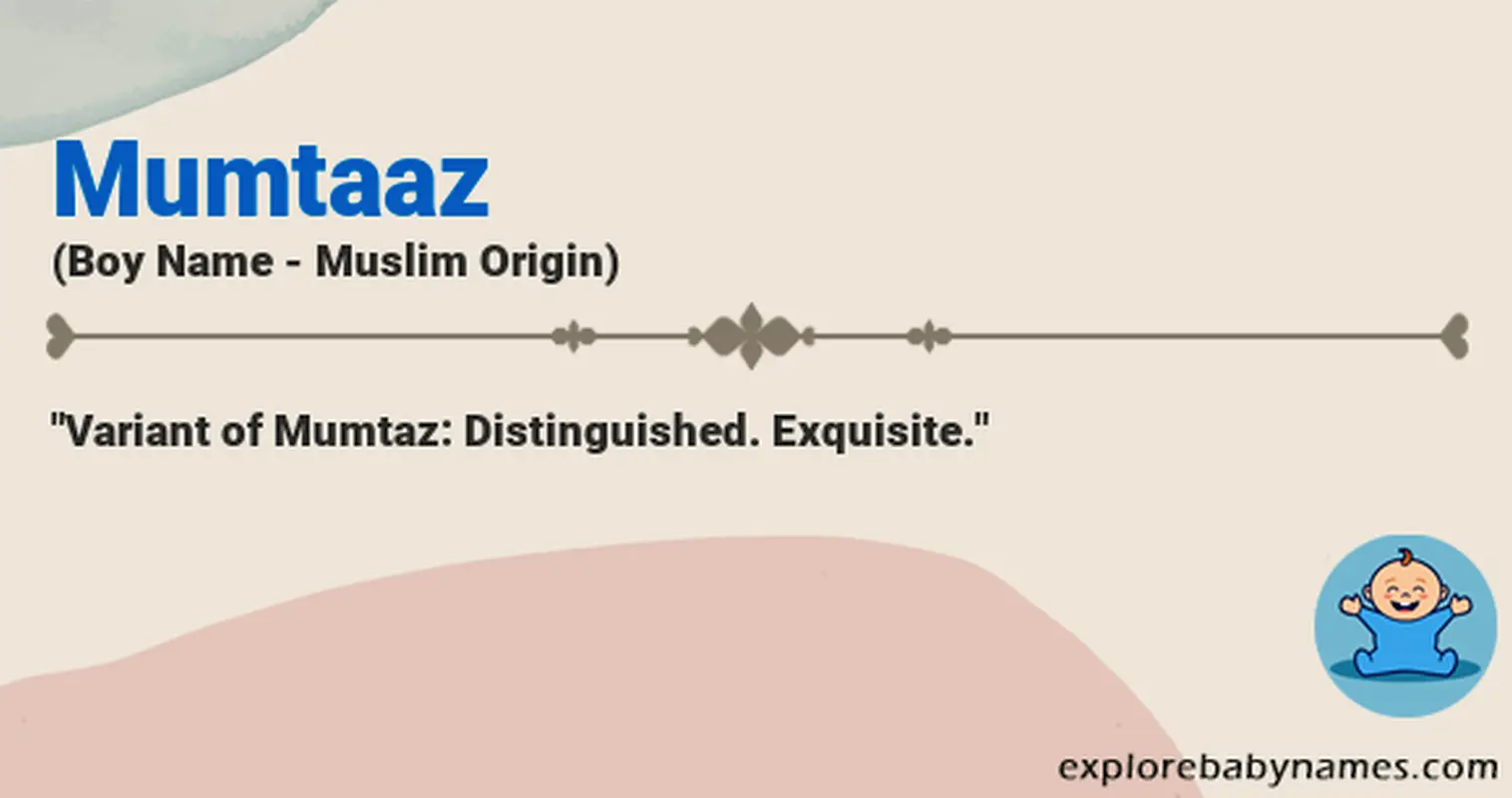 Meaning of Mumtaaz