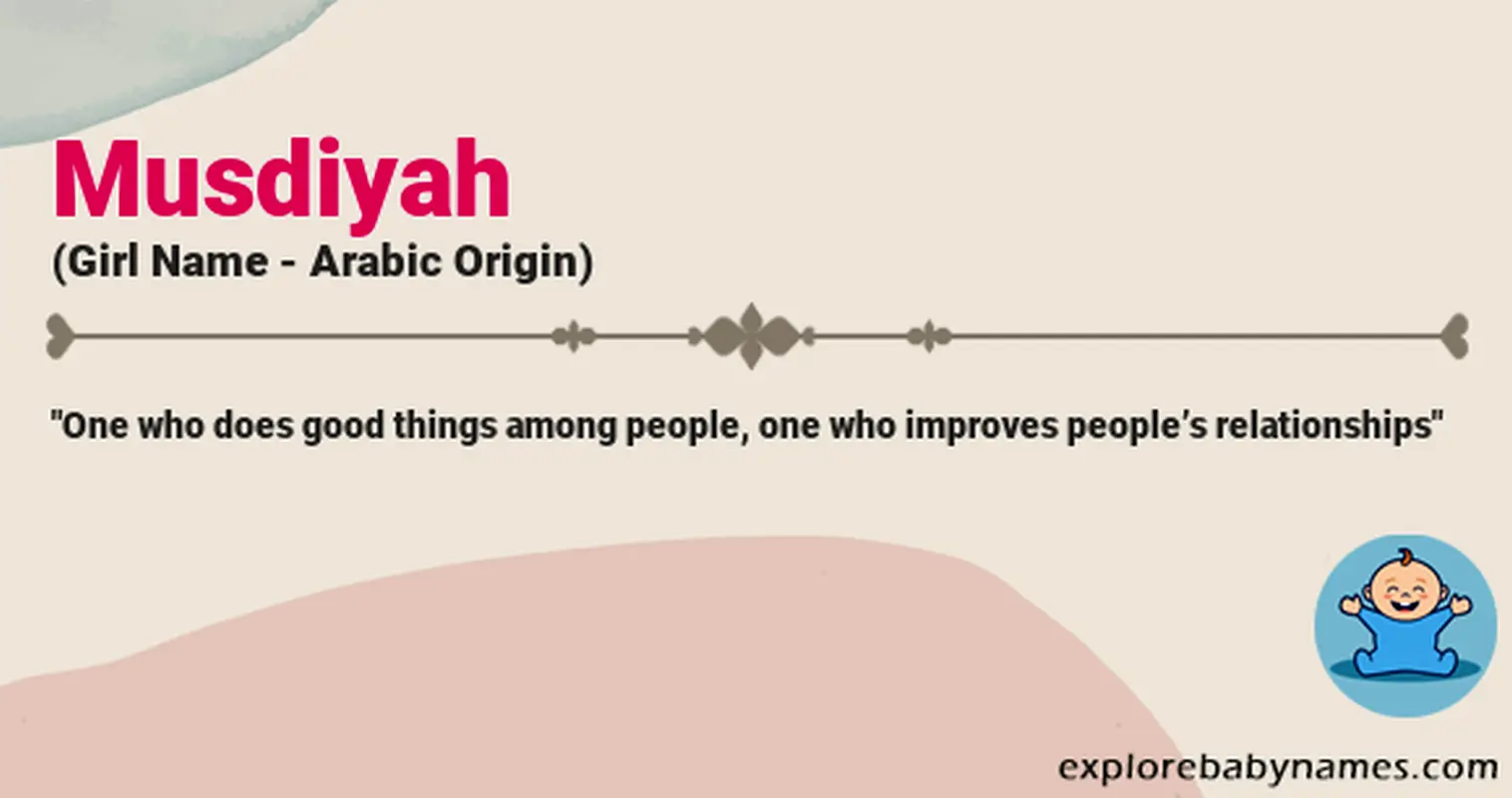 Meaning of Musdiyah