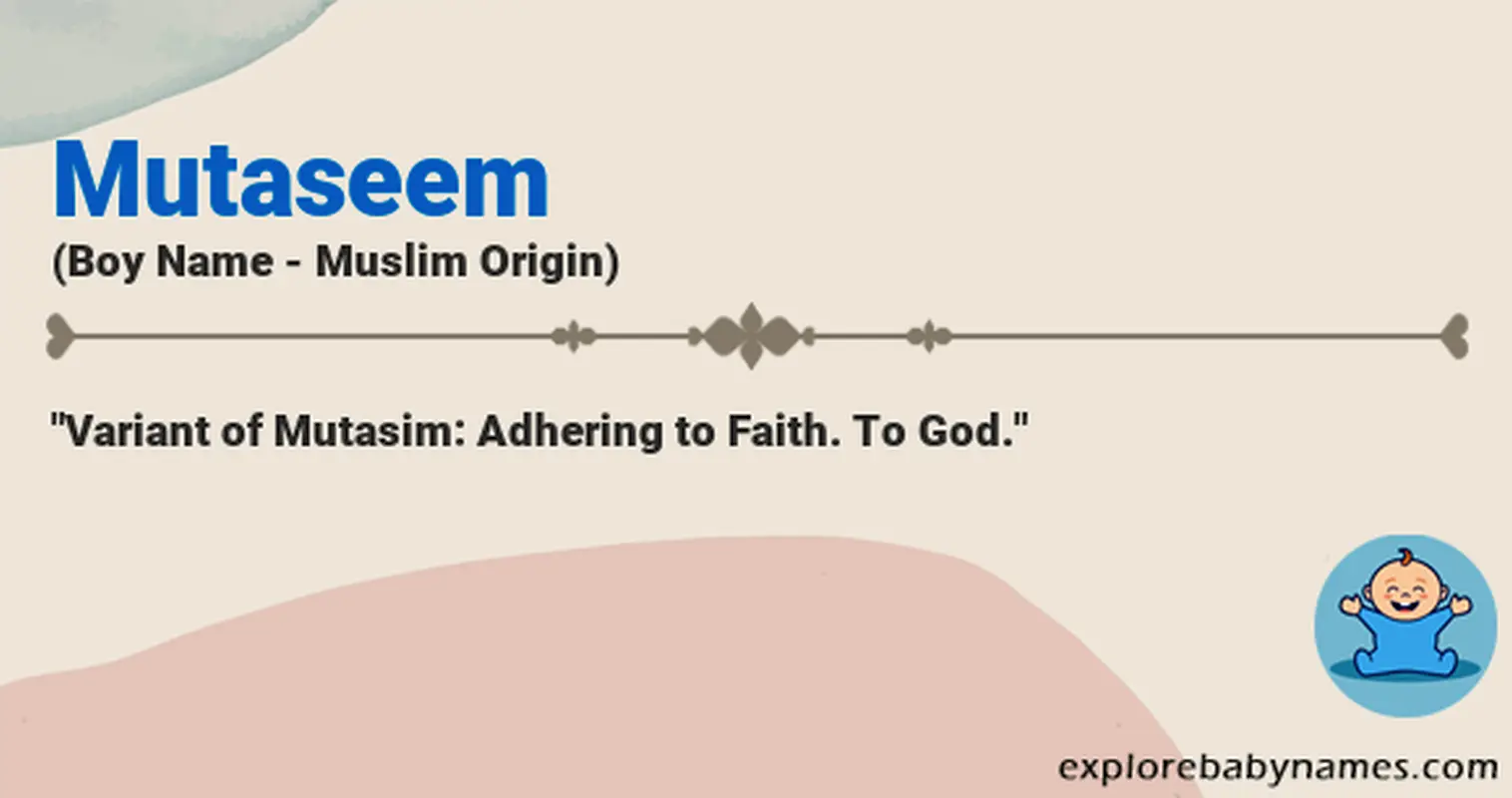 Meaning of Mutaseem