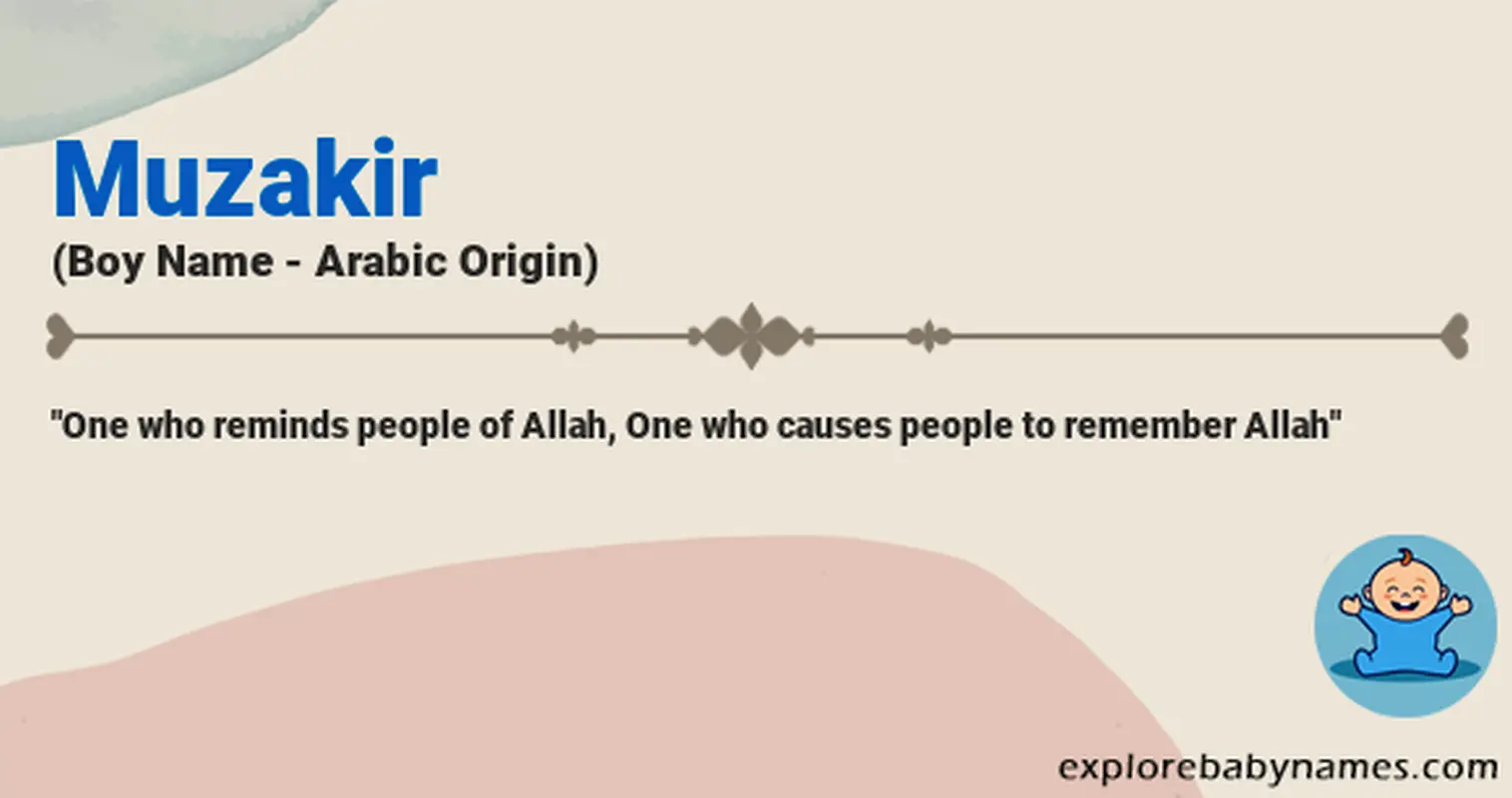 Meaning of Muzakir