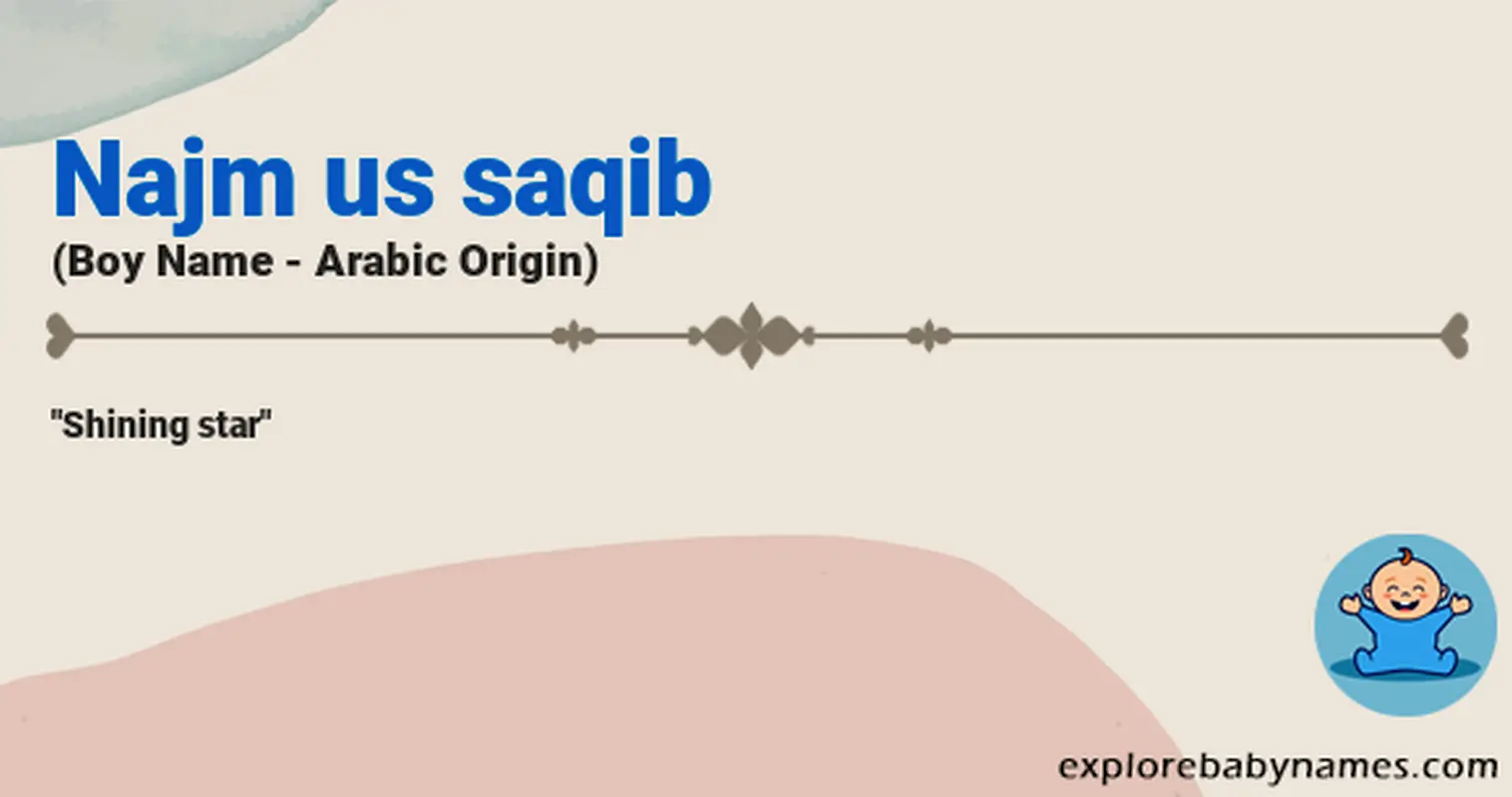 Meaning of Najm us saqib