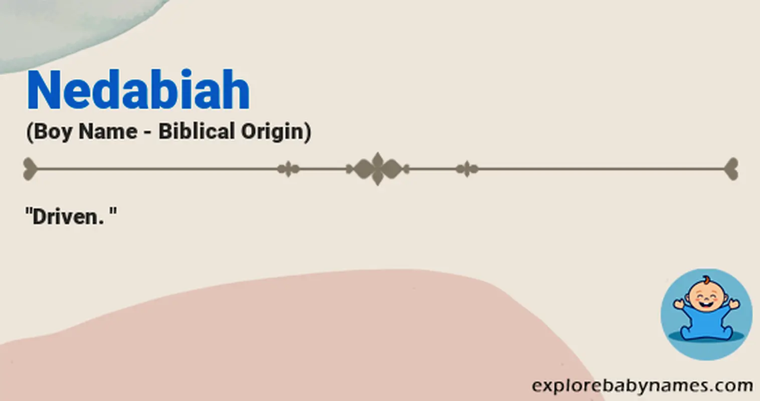 Meaning of Nedabiah