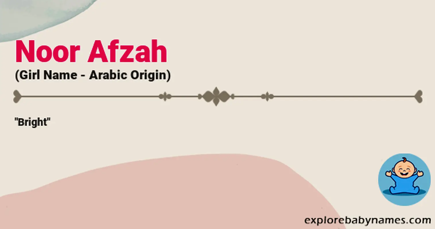 Meaning of Noor Afzah
