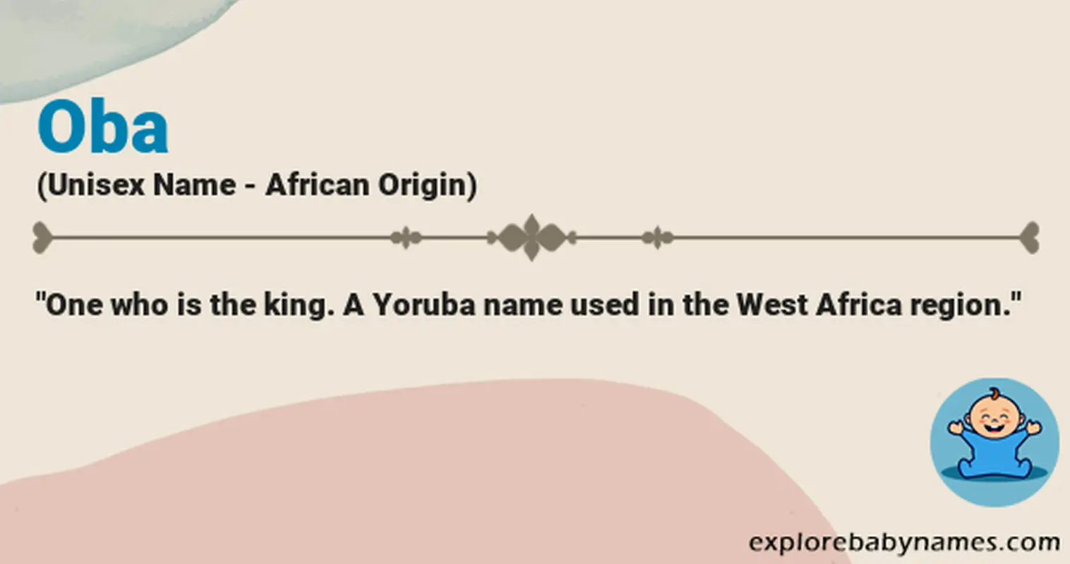 Meaning of Oba