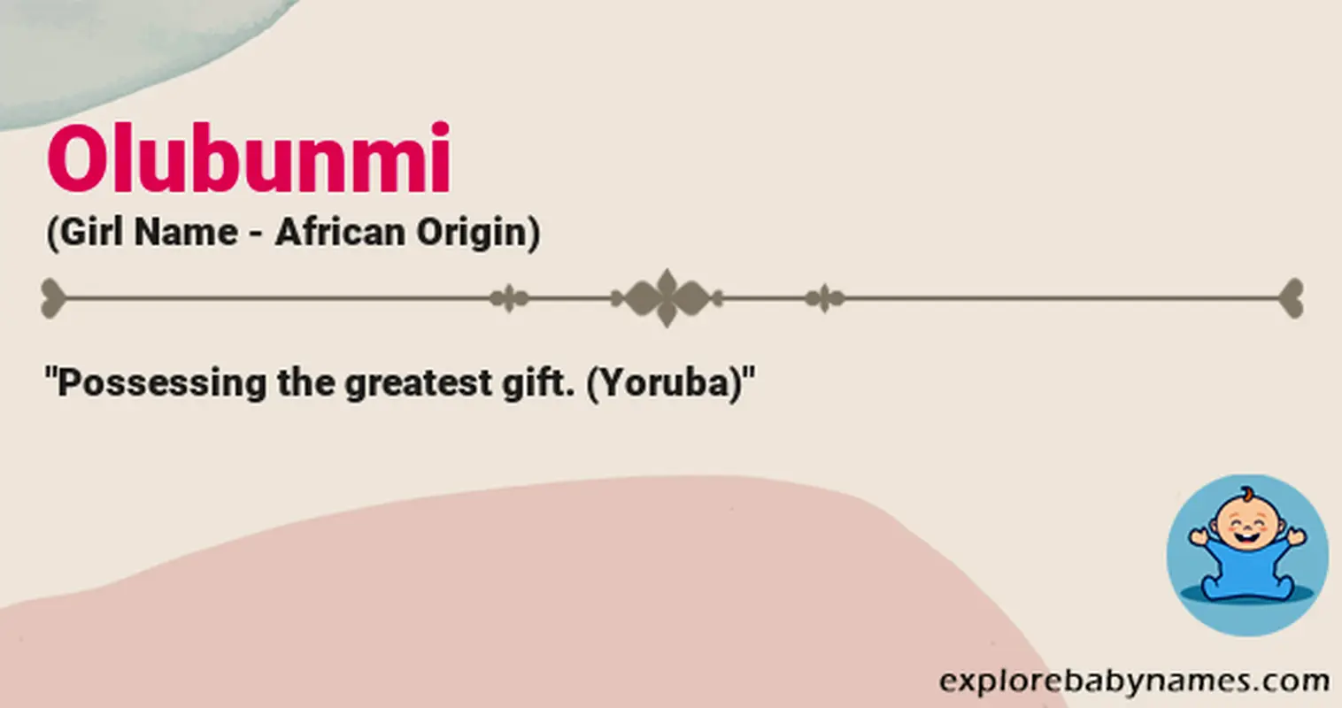 Meaning of Olubunmi