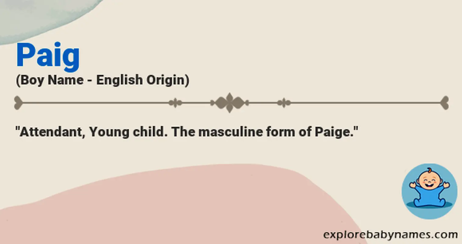 Meaning of Paig