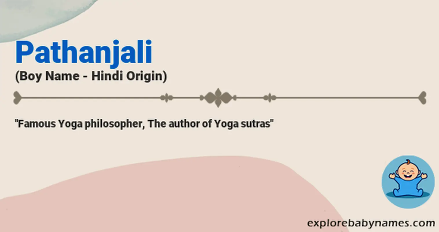 Meaning of Pathanjali