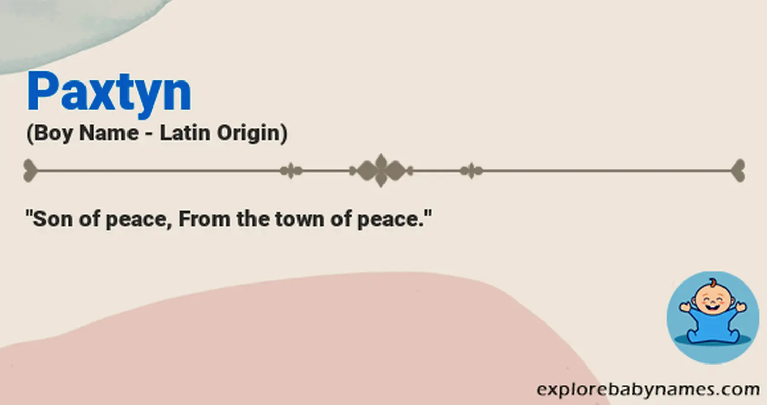 Meaning of Paxtyn