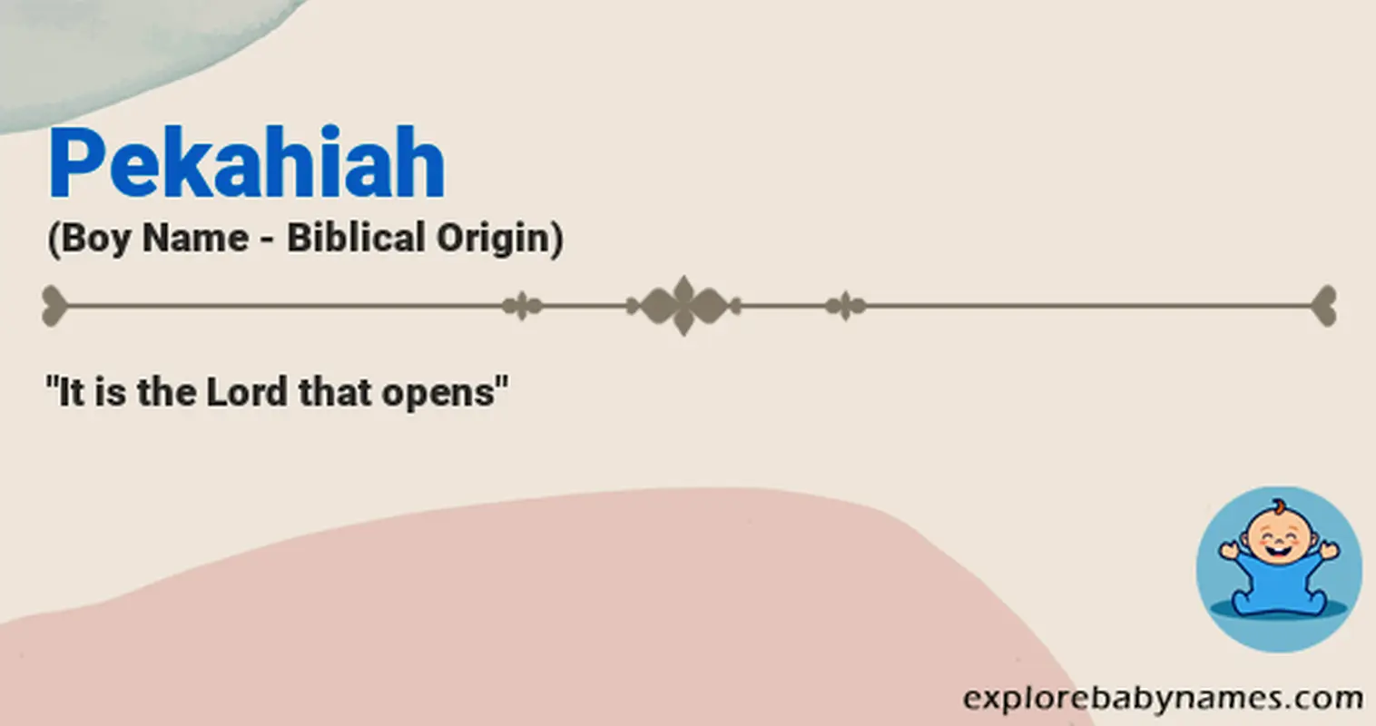 Meaning of Pekahiah