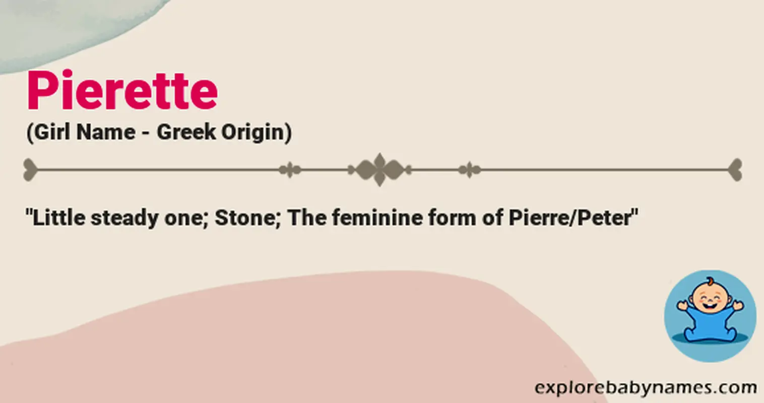 Meaning of Pierette