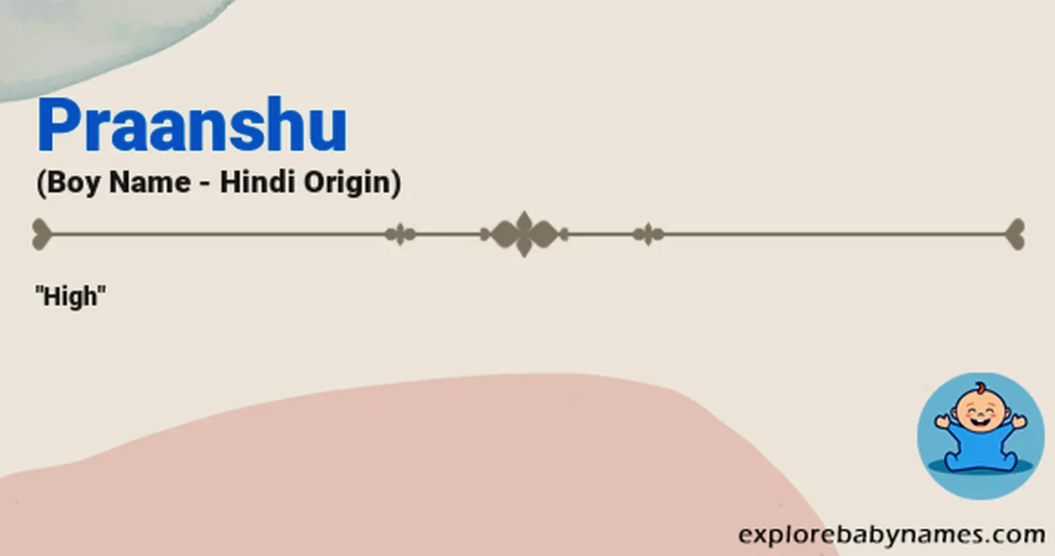 Meaning of Praanshu