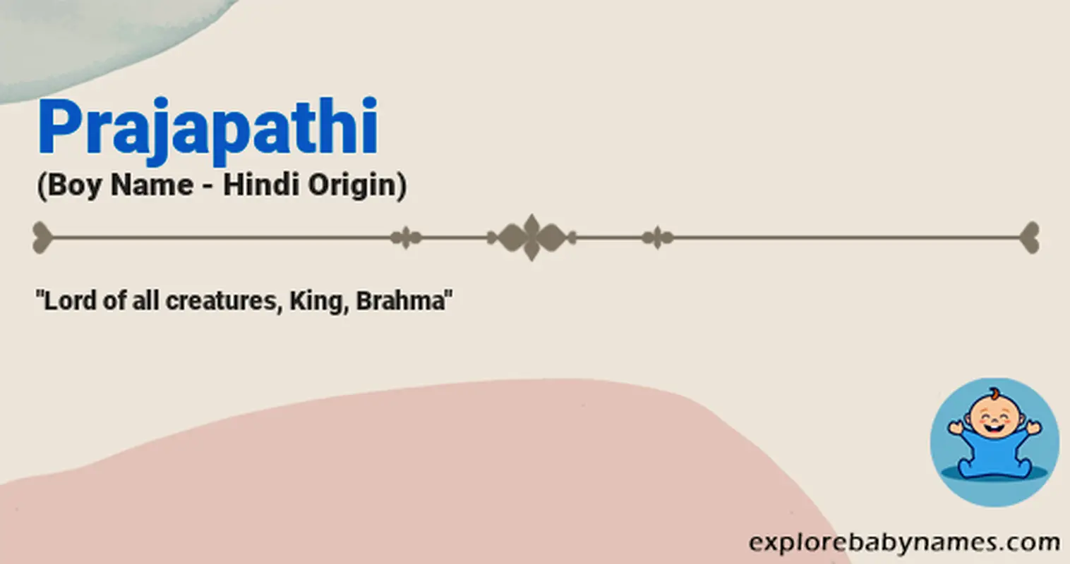 Meaning of Prajapathi