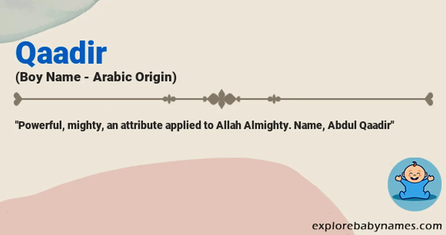 Meaning of Qaadir