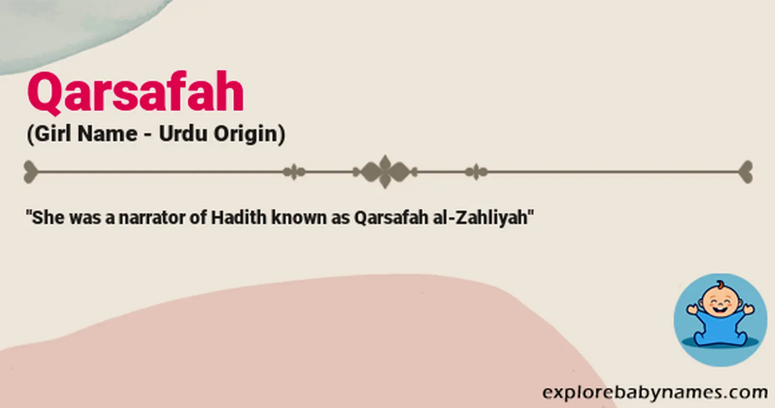 Meaning of Qarsafah