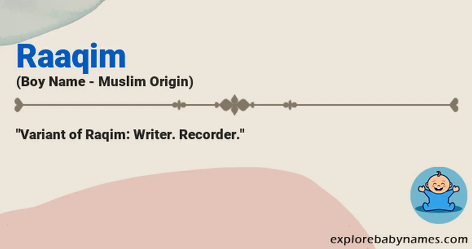 Meaning of Raaqim