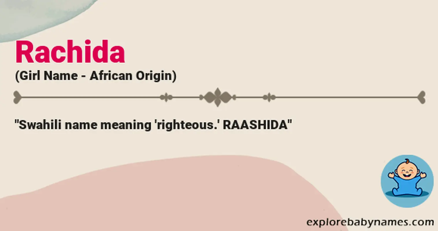 Meaning of Rachida