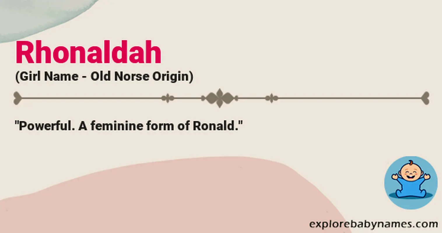 Meaning of Rhonaldah