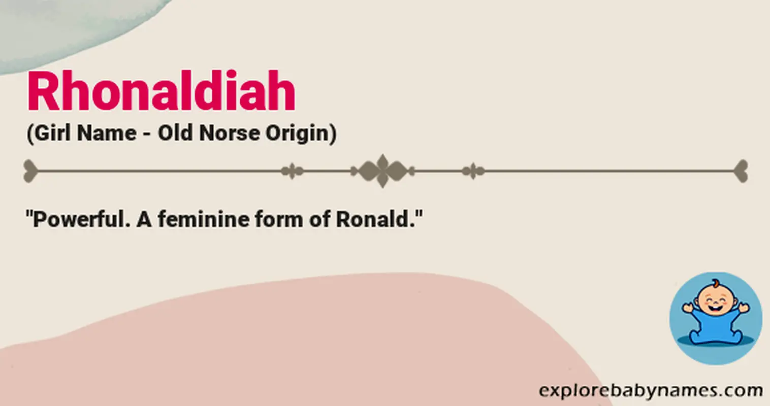 Meaning of Rhonaldiah