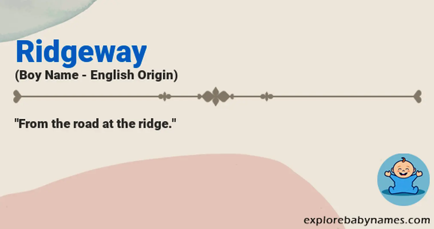 Meaning of Ridgeway