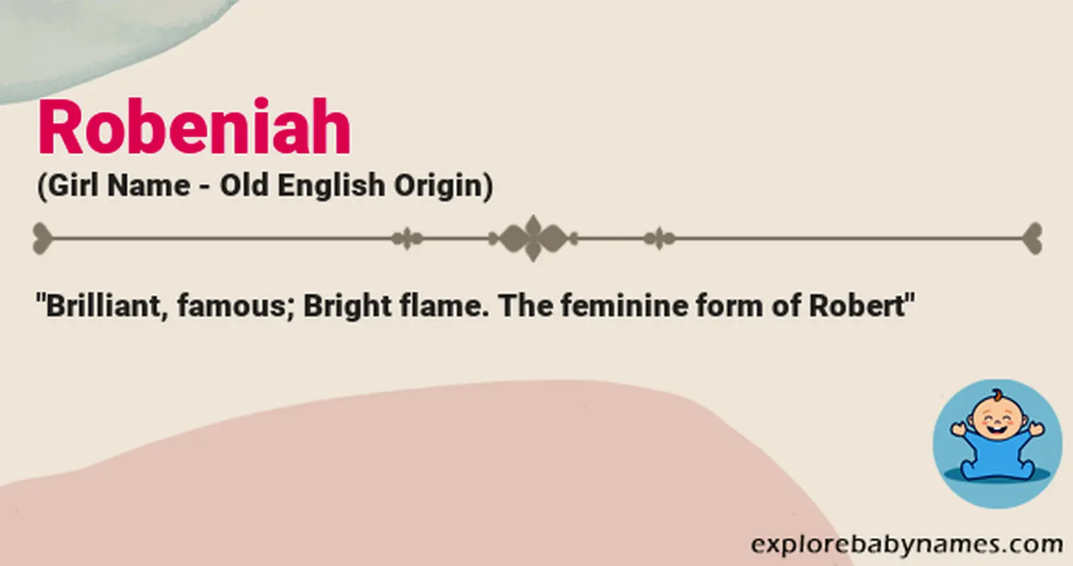 Meaning of Robeniah