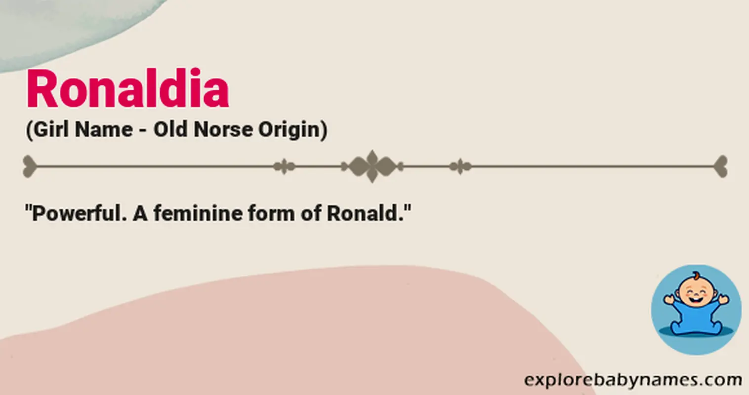 Meaning of Ronaldia