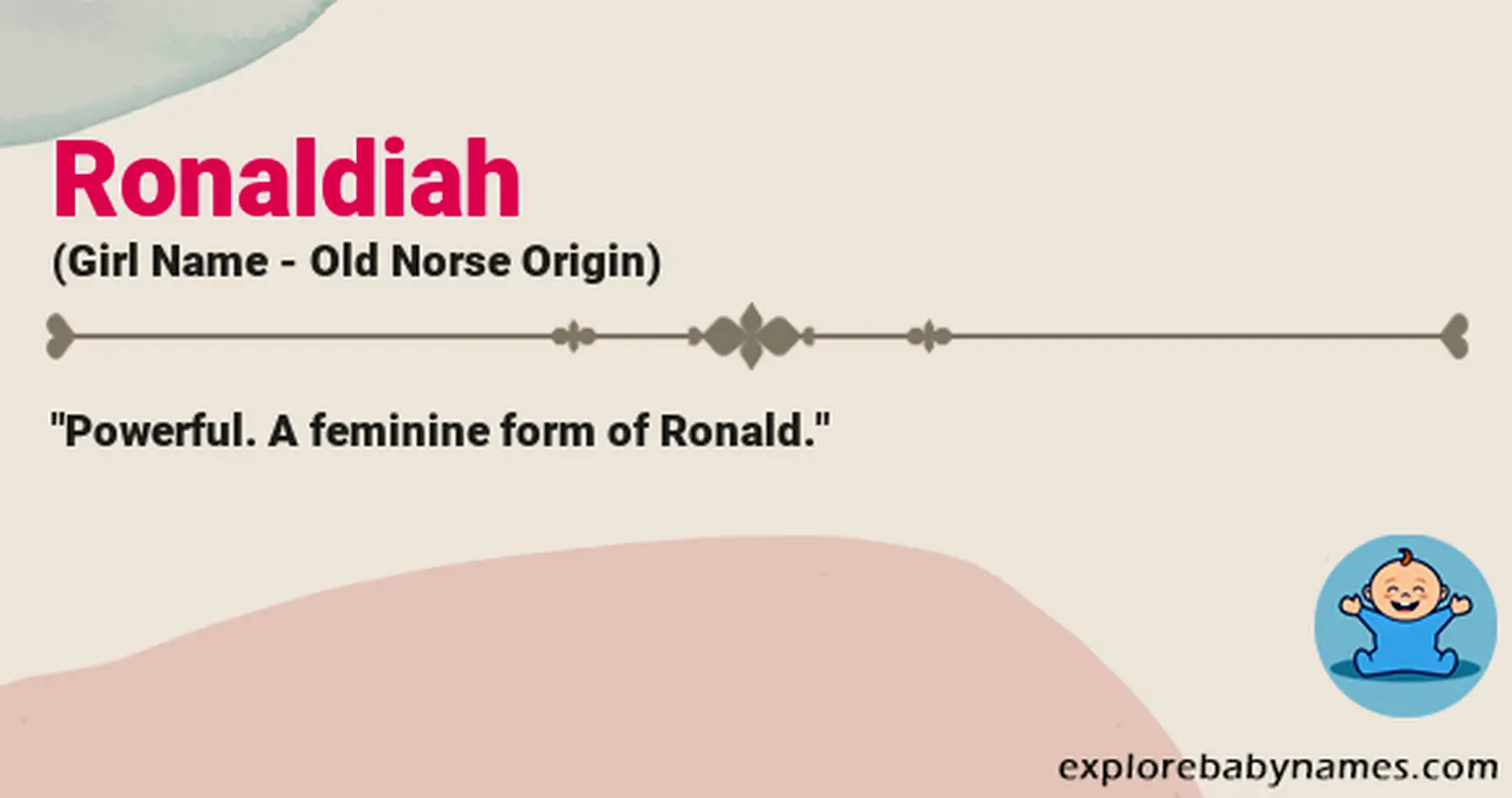 Meaning of Ronaldiah