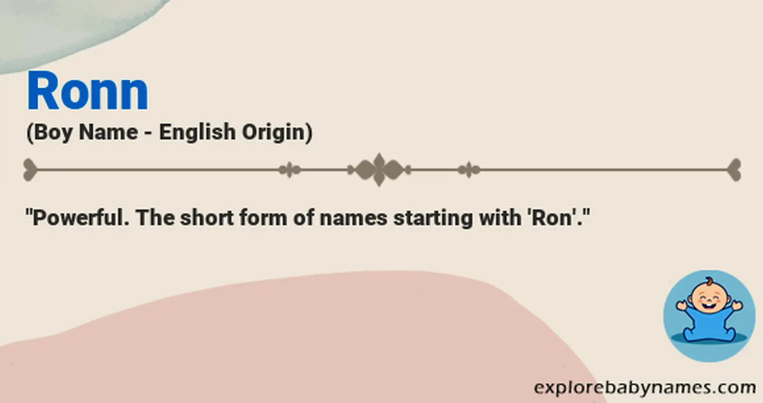 Meaning of Ronn