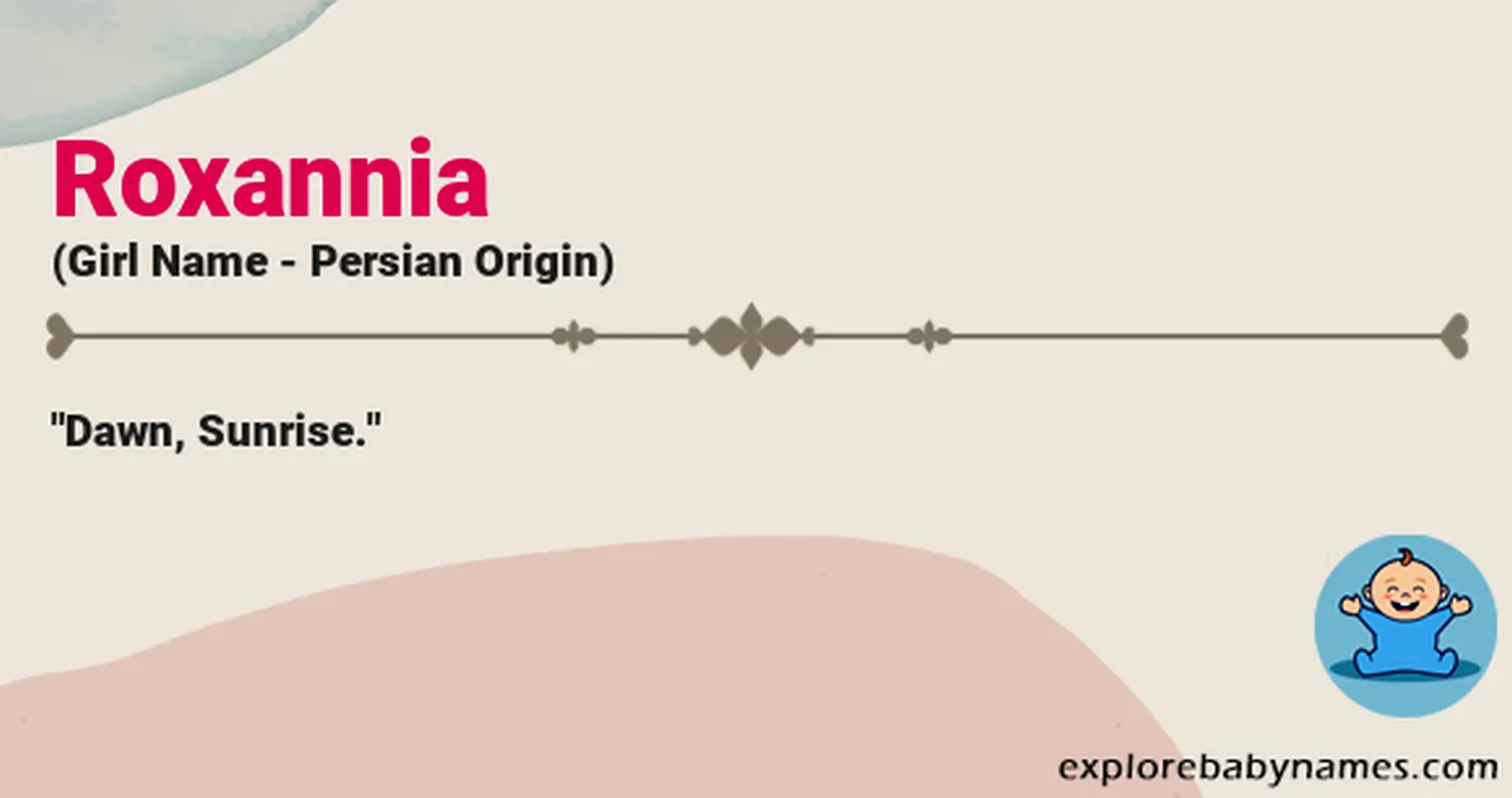 Meaning of Roxannia