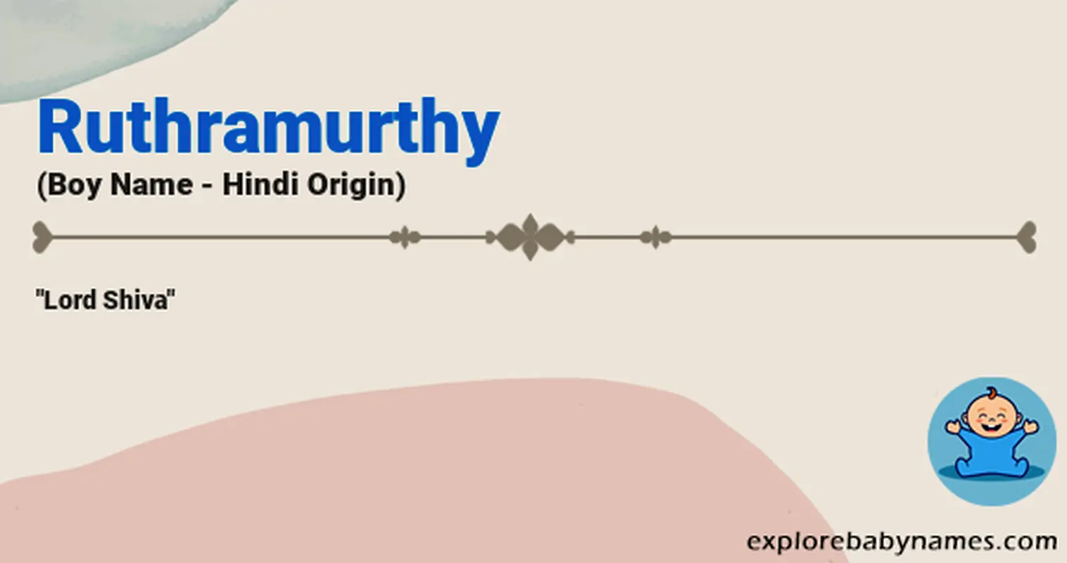 Meaning of Ruthramurthy
