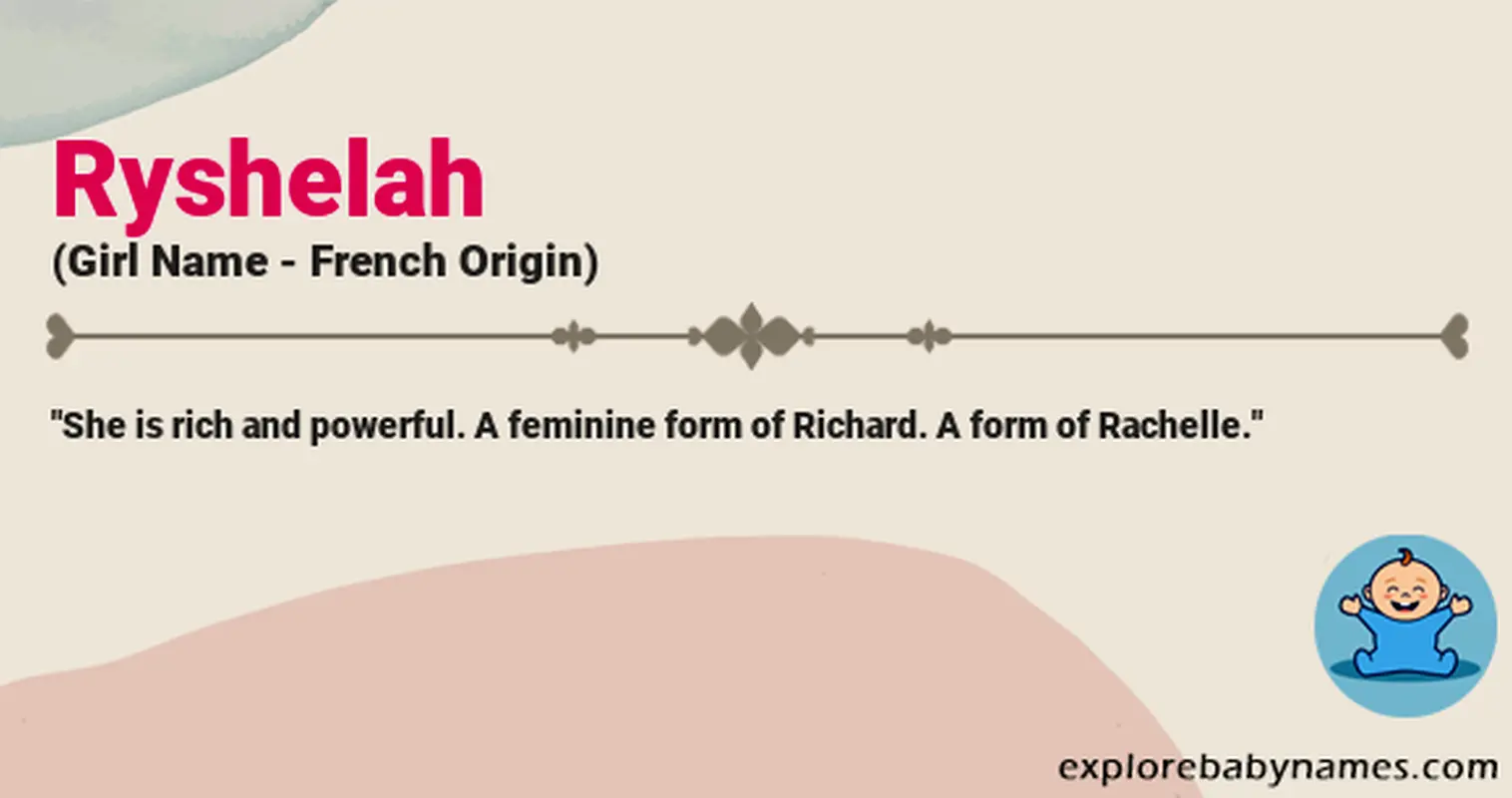 Meaning of Ryshelah