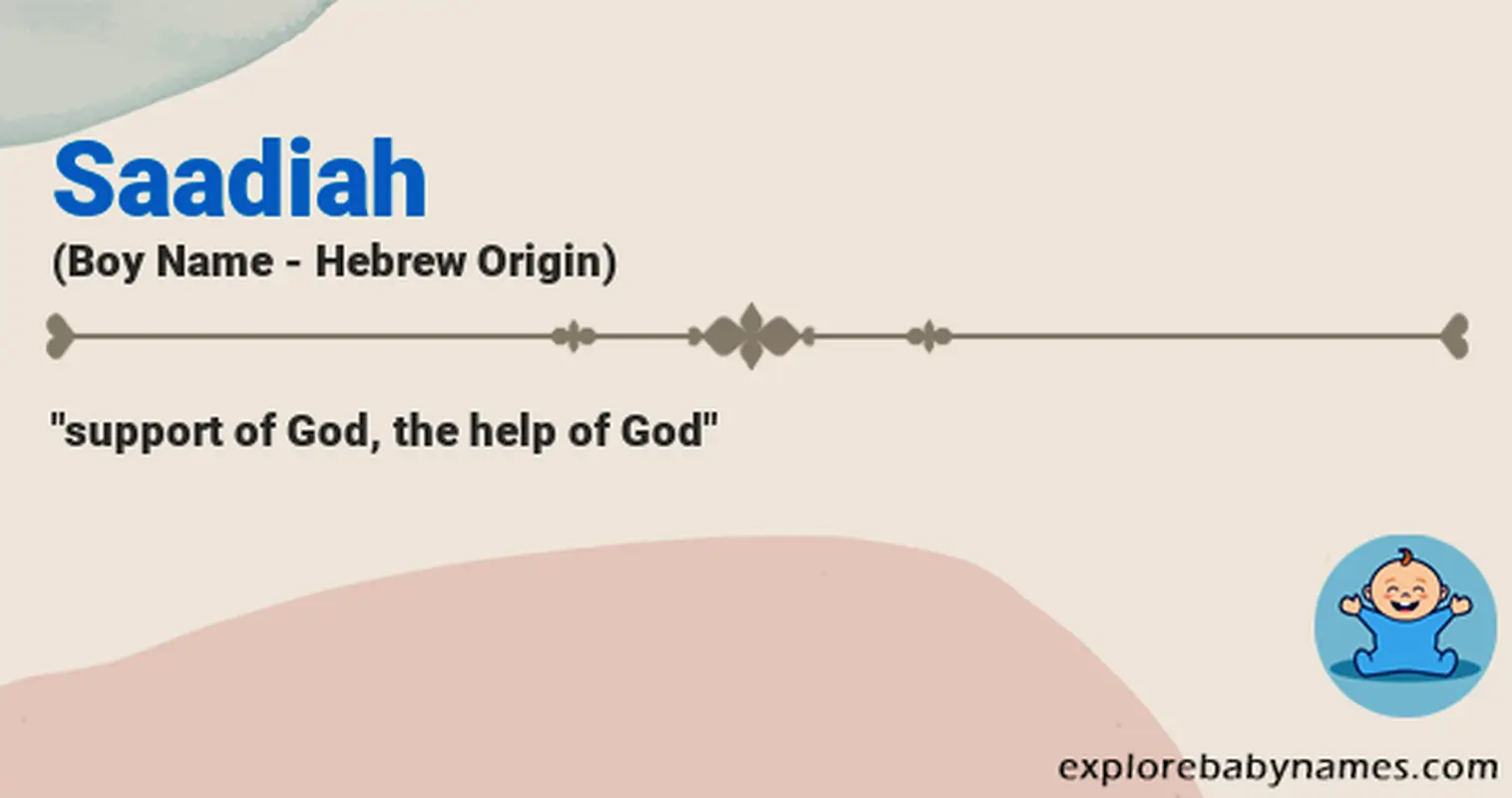 Meaning of Saadiah