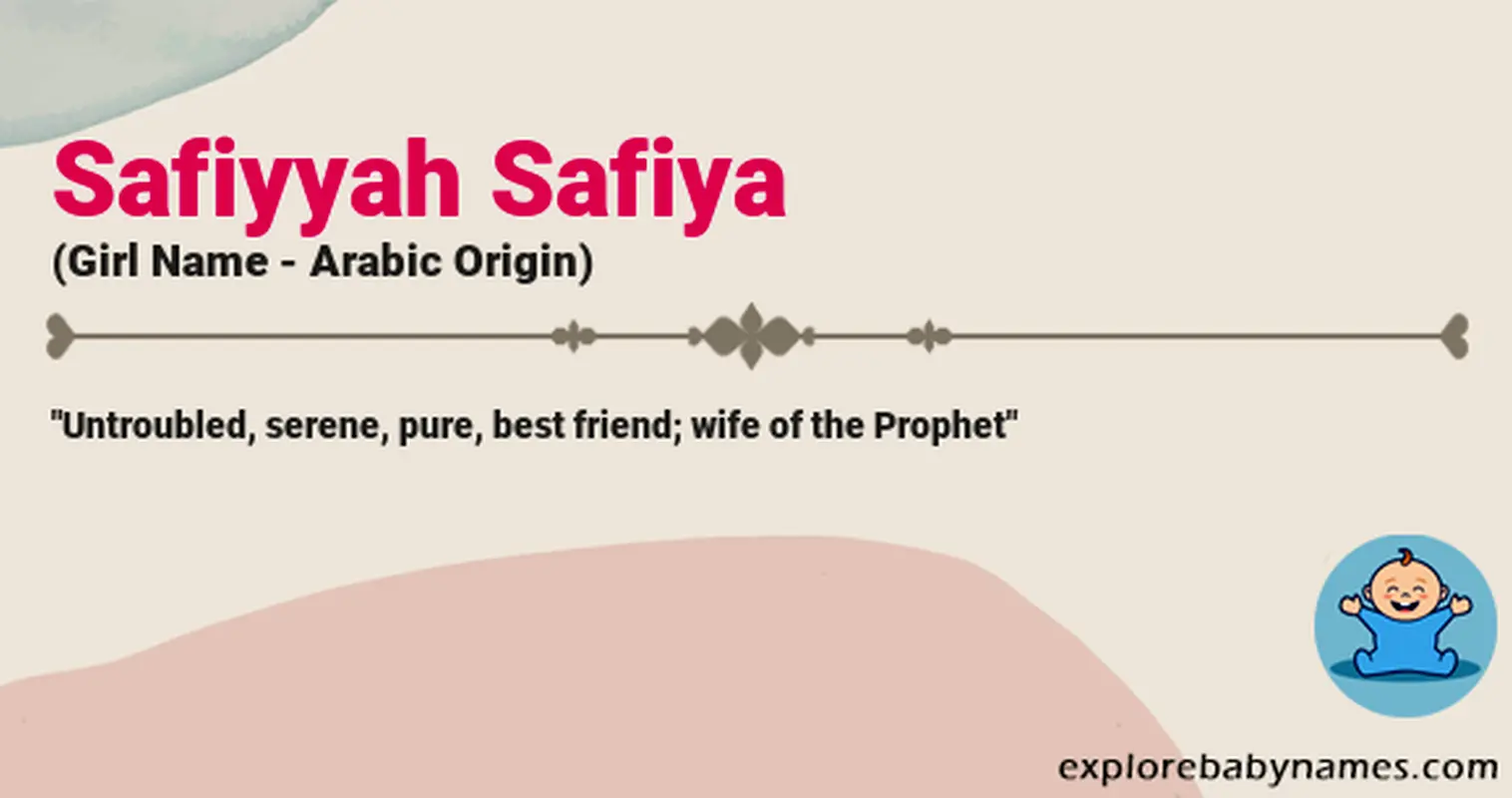 Meaning of Safiyyah Safiya
