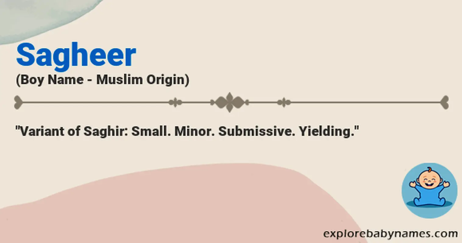 Meaning of Sagheer