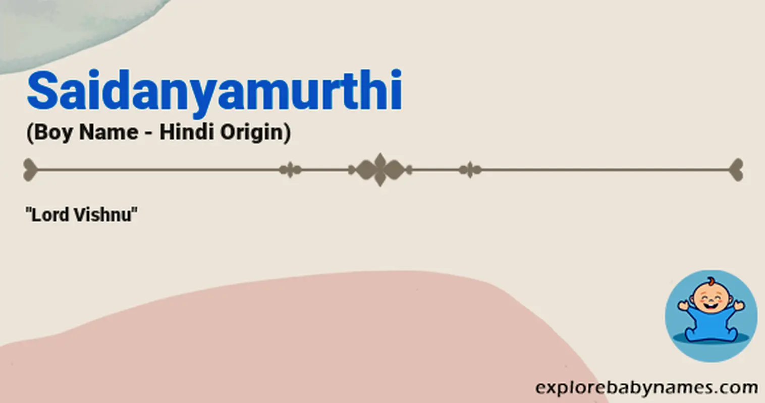 Meaning of Saidanyamurthi