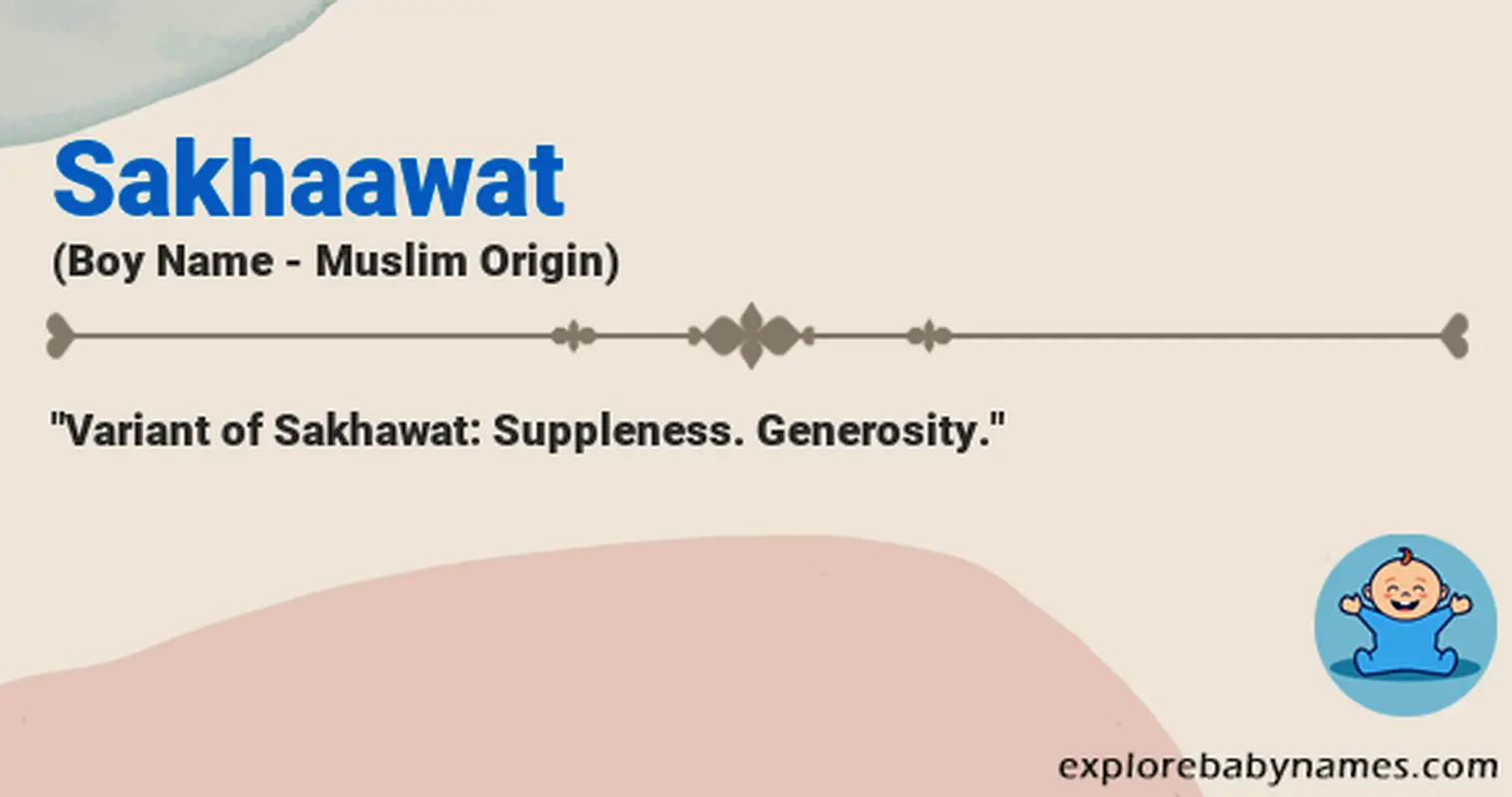Meaning of Sakhaawat