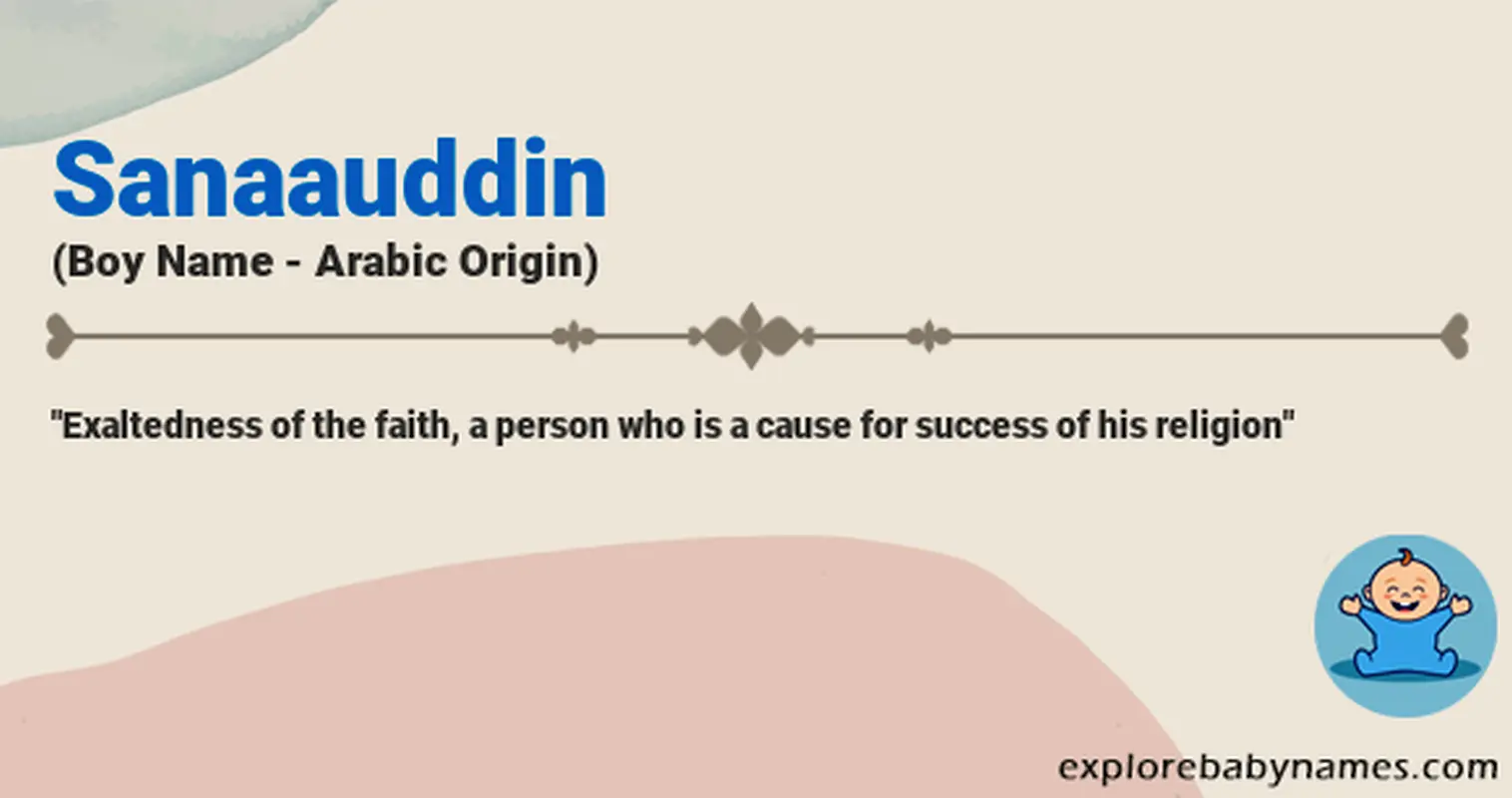 Meaning of Sanaauddin