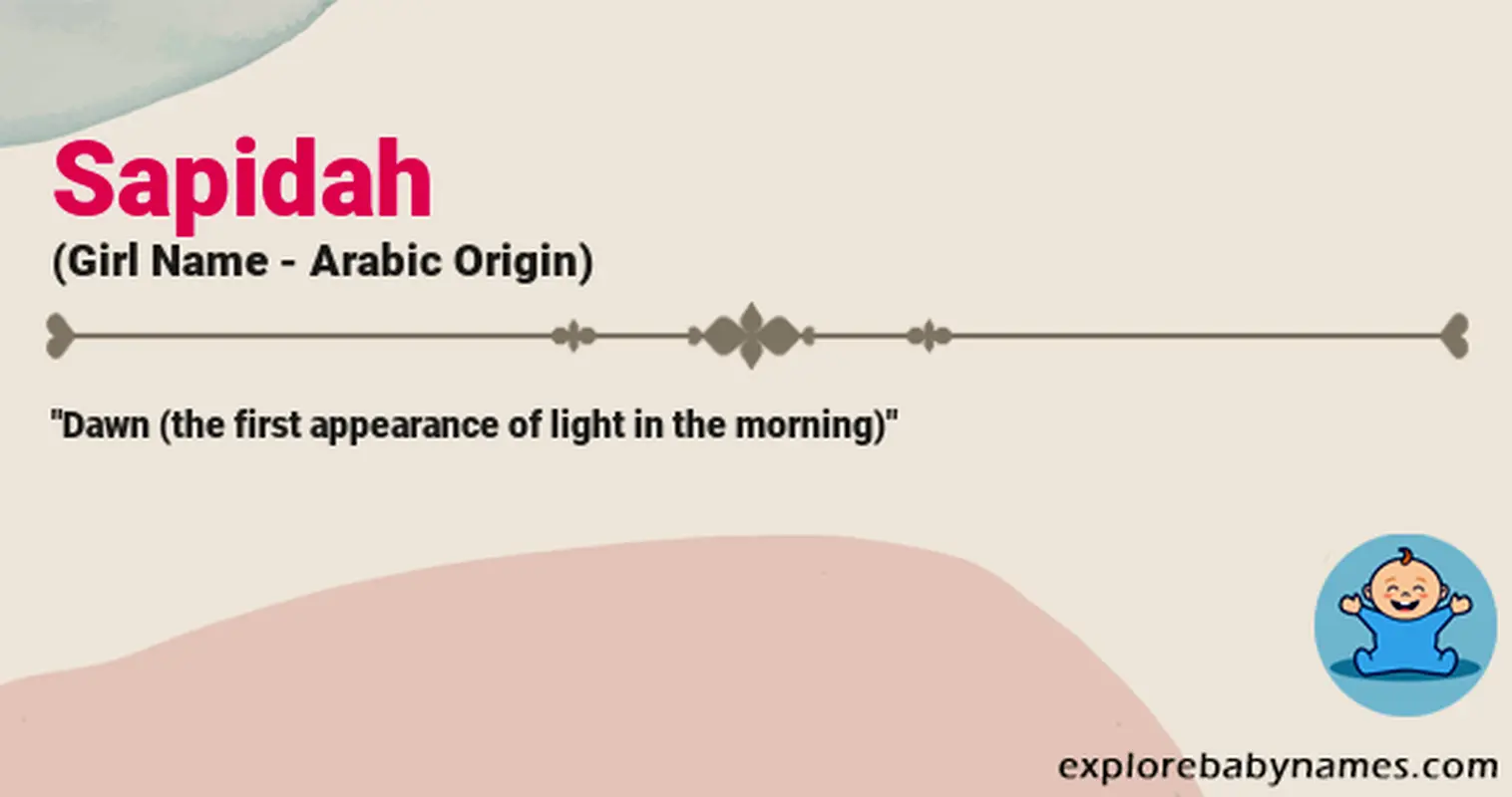 Meaning of Sapidah