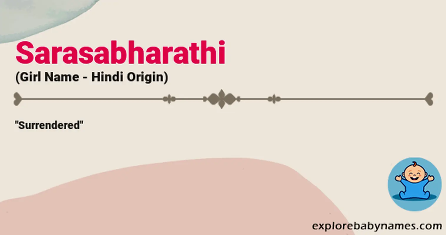 Meaning of Sarasabharathi