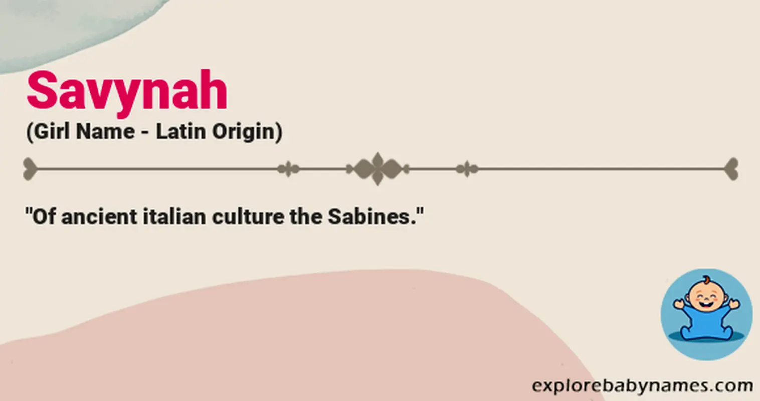 Meaning of Savynah