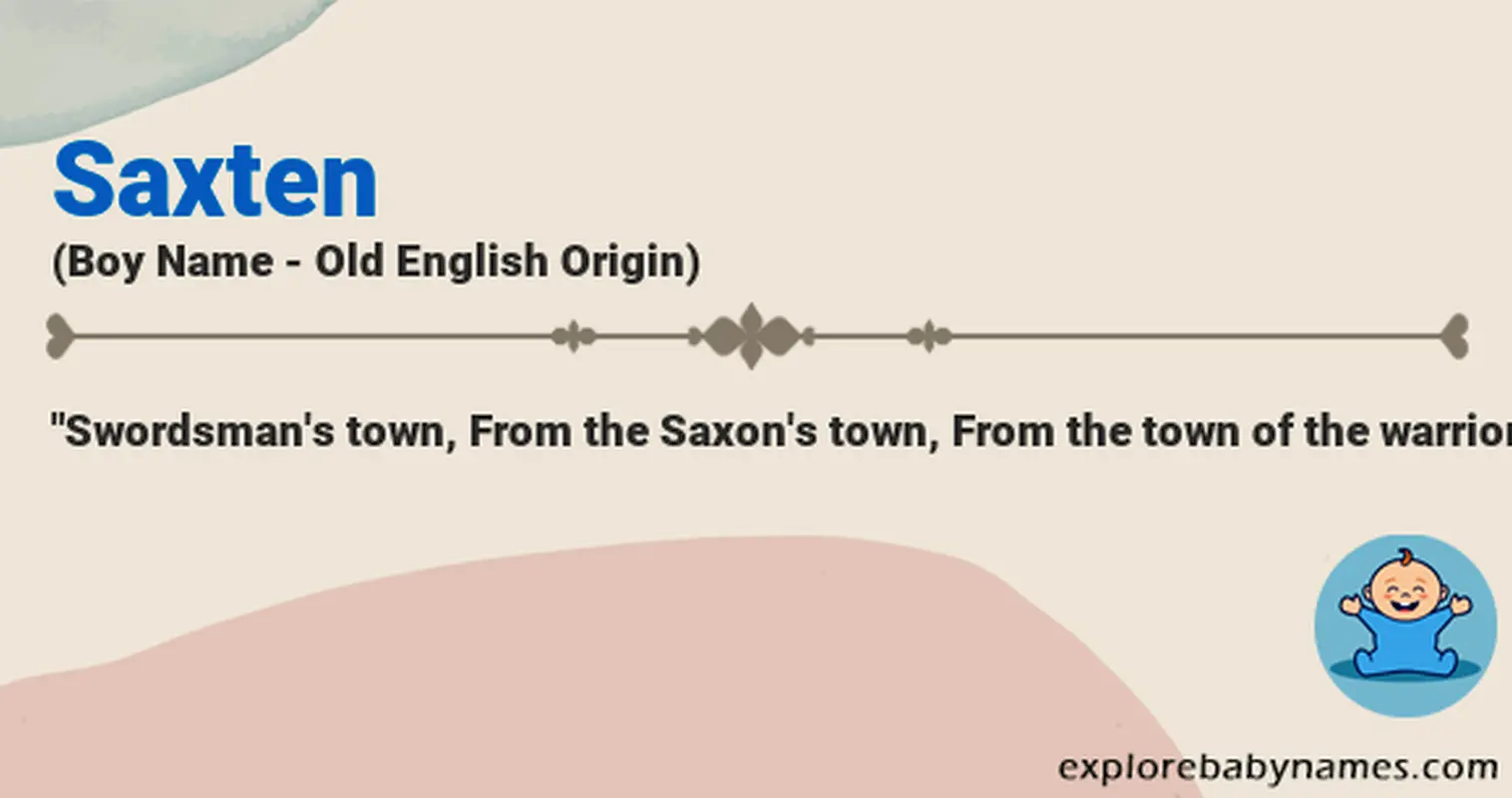 Meaning of Saxten