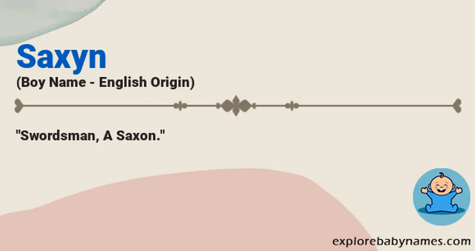 Meaning of Saxyn
