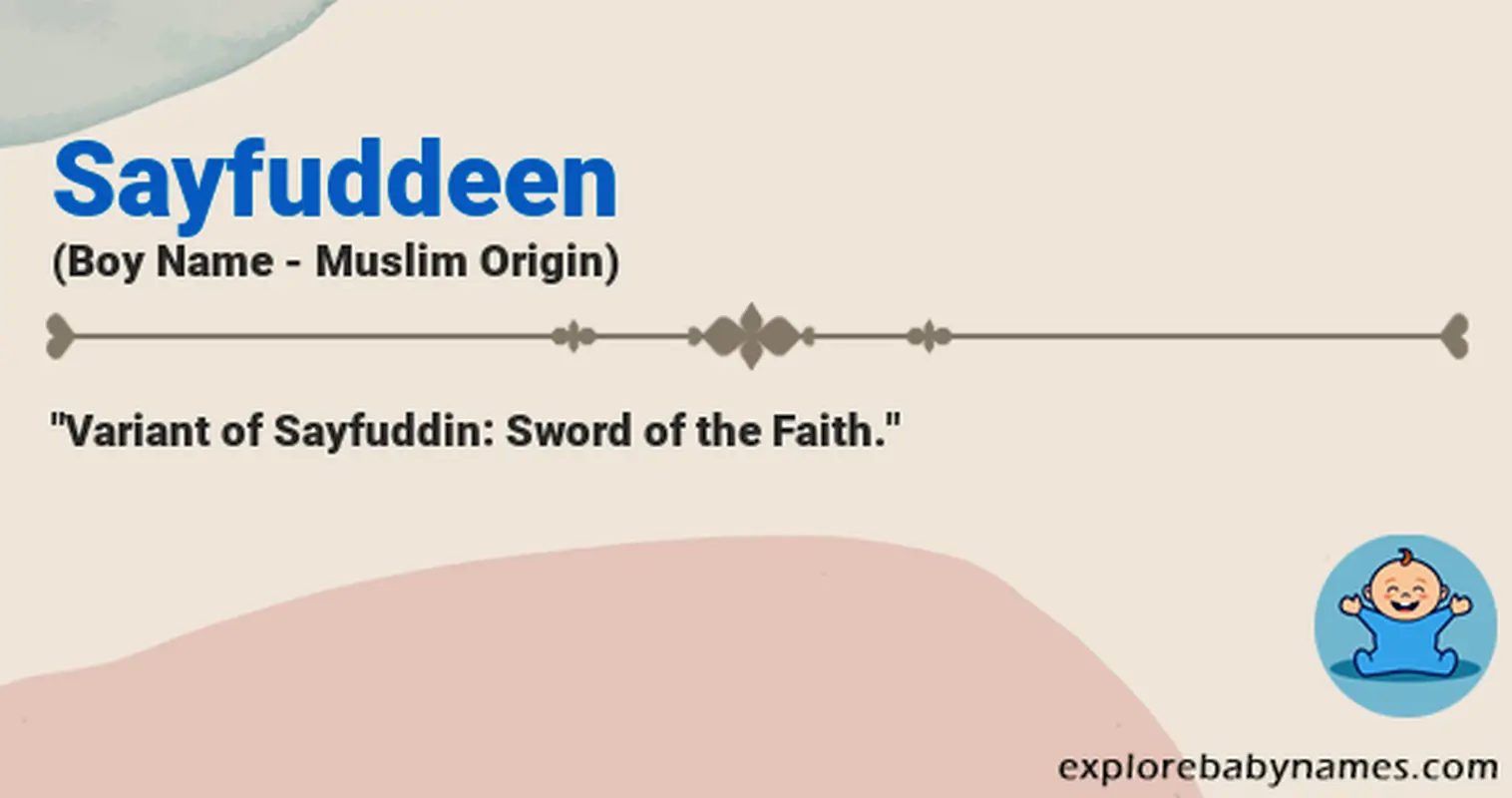 Meaning of Sayfuddeen